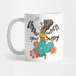 Unplug recharge soul mind Mug